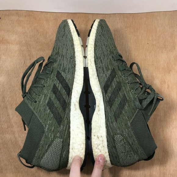Adidas Men’s Pureboost RBL Rebel Green Running Shoes CM8312 Size 12.5 - Picture 6 of 9
